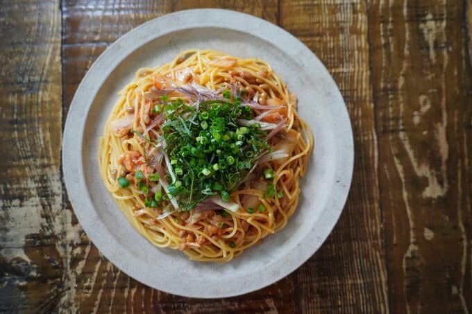 レンジで簡単!夏を味わう「薬味パスタ」を紹介します!