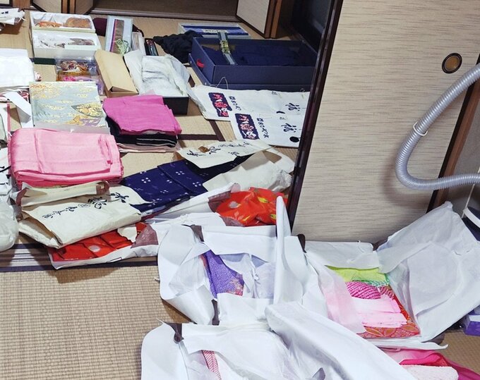 次々と出てくる着物