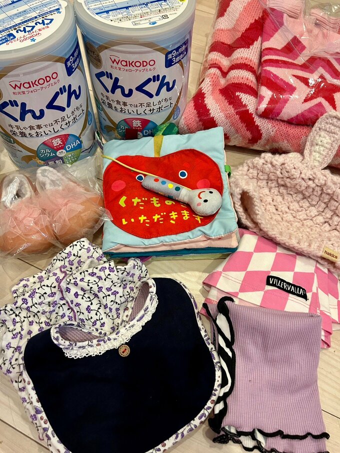 未使用のベビー用品