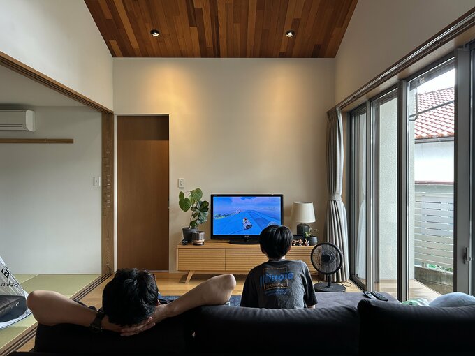 休日のリビング