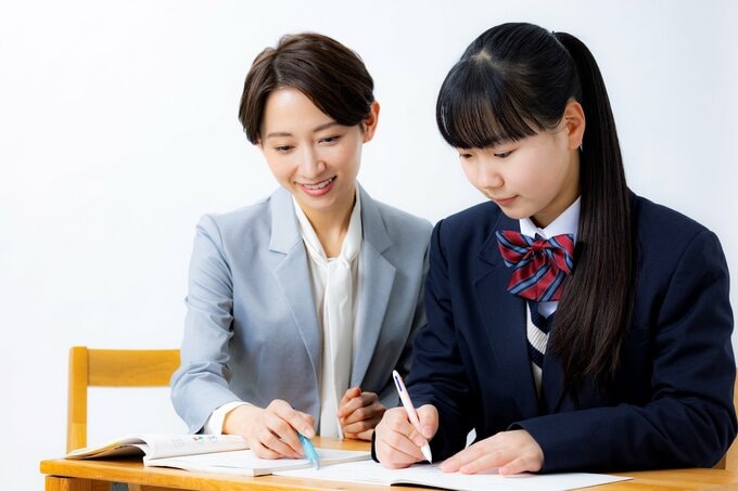 家庭教師と中学生