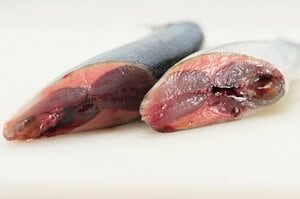 斜め半分に切った断面