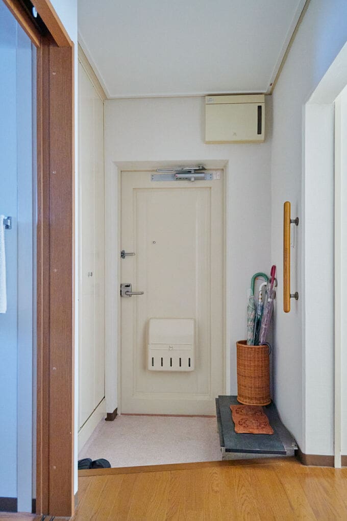 整頓された玄関