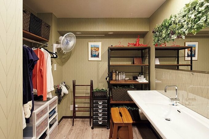 クロゼットを洗面所に併設