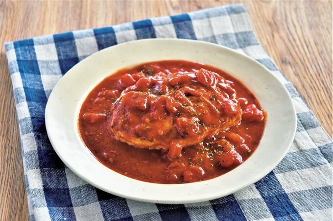 ハンバーグのトマトソース