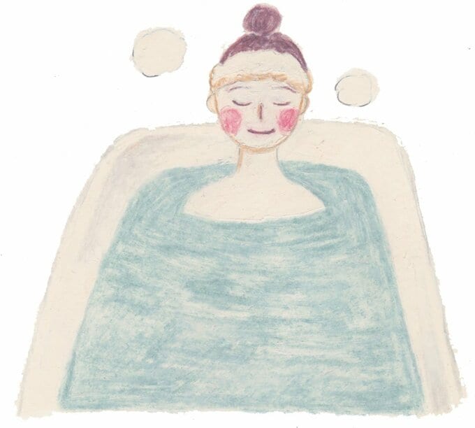 イラスト女性お風呂