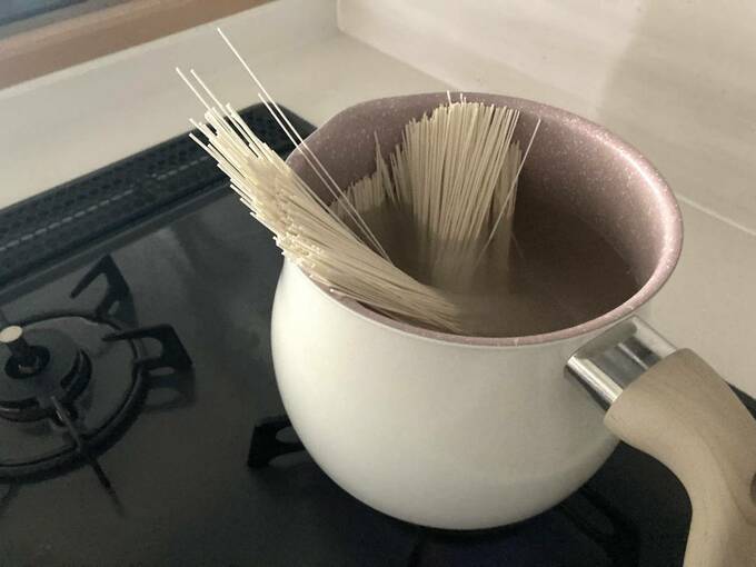 マルチポットに麺