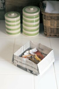 生ごみは新聞紙に