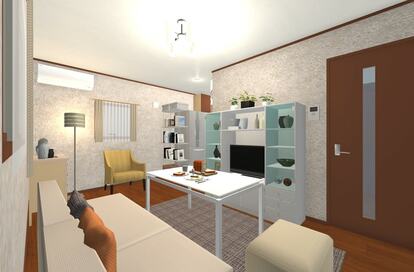 広い部屋のつくり方。カーテンや家具の色が変わると、感じ方がここまで違う