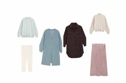 GUで1万円以下！きれい色アイテムで冬コーディネート