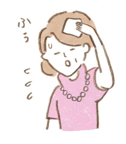 更年期の症状のイラスト