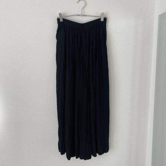 ワッシャーサテンスカートパンツ