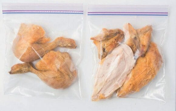 部位ごとにチョキチョキカットして小分け保存