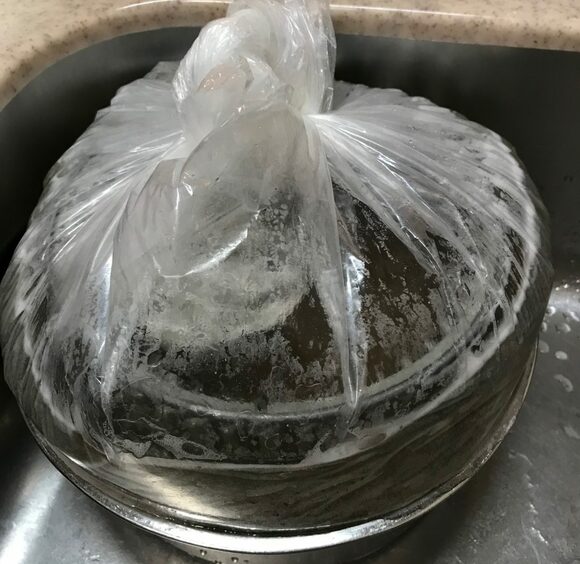 油汚れの漬け置き