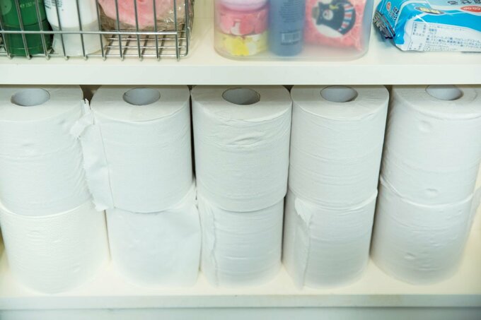 トイレットペーパーのストック