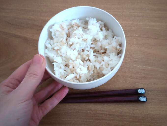ご飯を入れたところ