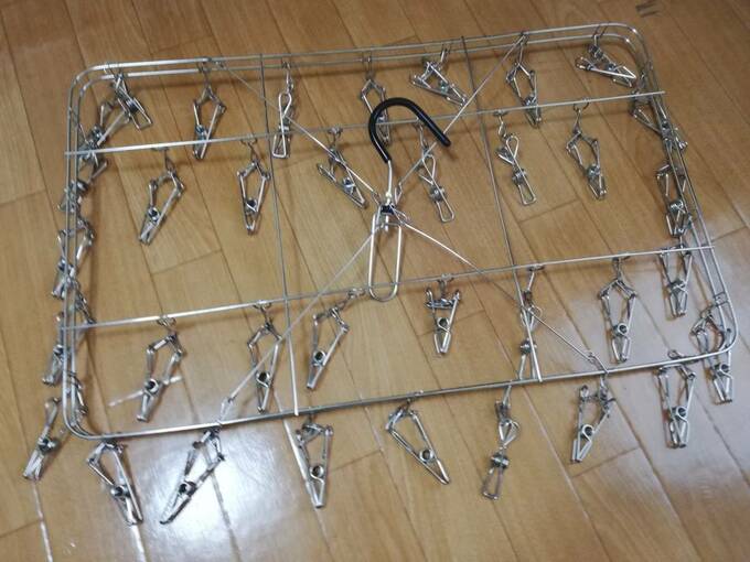 ステンレス製のピンチハンガー