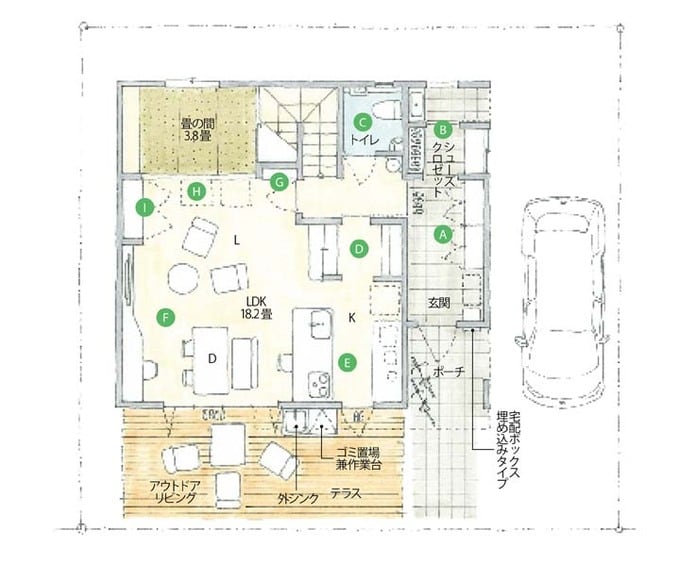 1階間取り図
