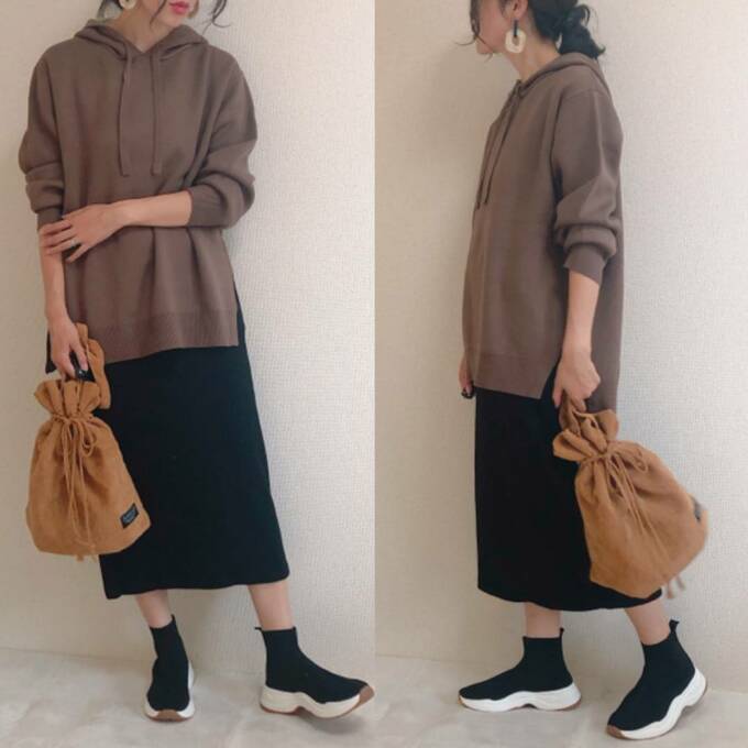 タイトスカートに合わせたコーデ