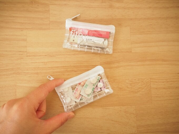 ダイソーの「文具小物ケース ミニ」ホワイト