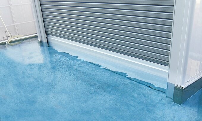 止水実験の様子