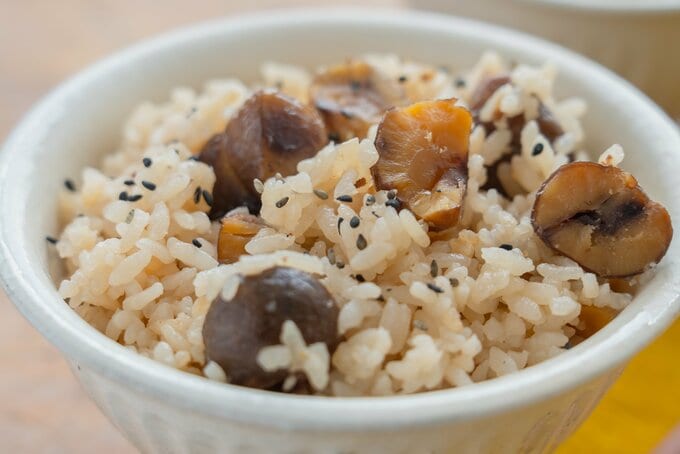 栗の炊き込みご飯