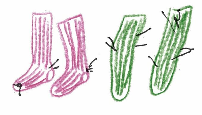 イラスト靴下