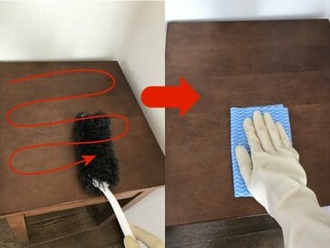 ウイルスはホコリに付着するので水ぶきNG。感染を防ぐ掃除法