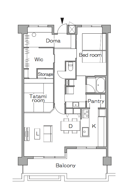 リノベーション後の間取り図