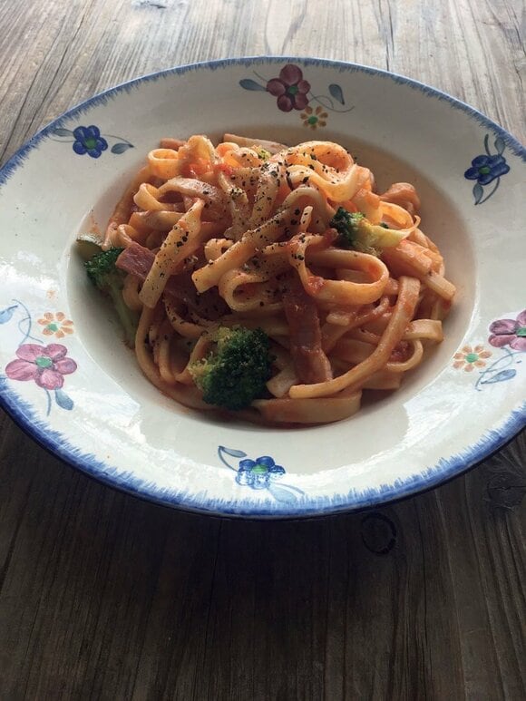 シンプルにパスタのみ