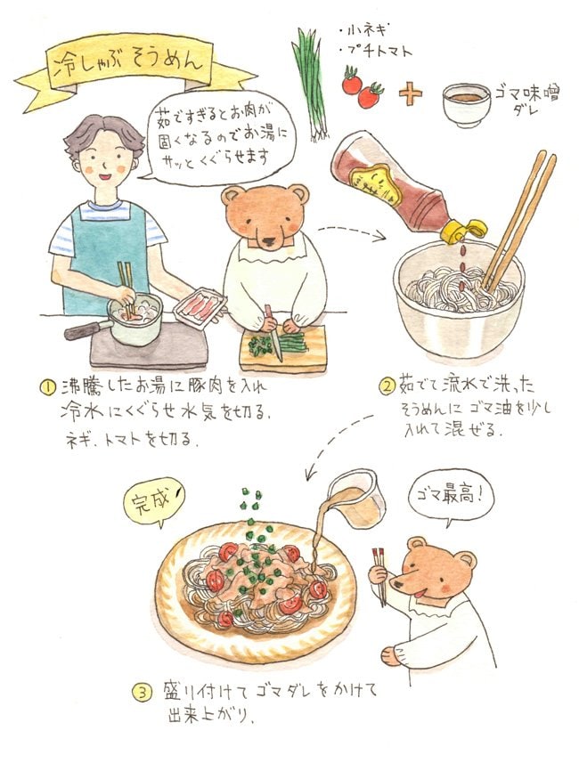 冷しゃぶそうめんつくり方