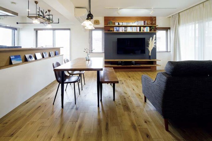 採光をキープしたリビング