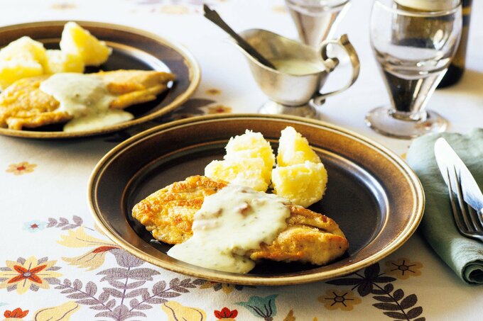 チキンステーキ　ユズコショウクリームソース