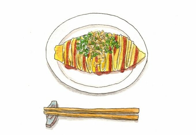 とん平焼きイラスト