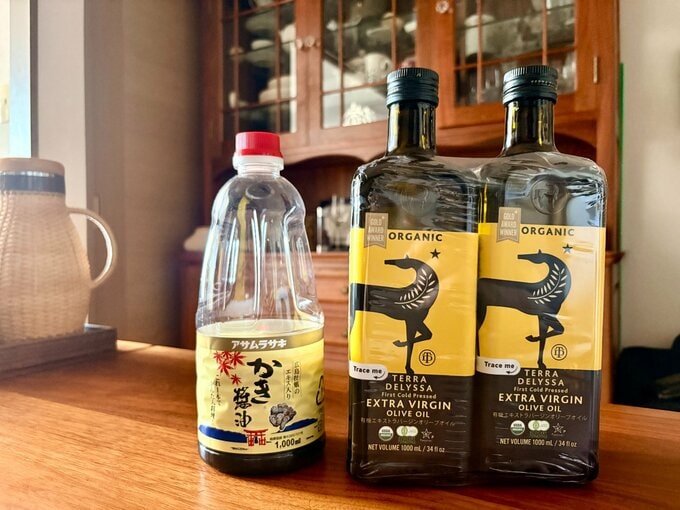 醤油とオリーブオイル