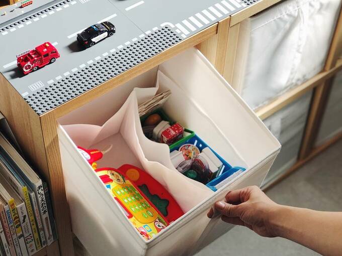 細々したものが多いオモチャ収納にも最適