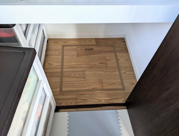 和室の押し入れ内の床下収納