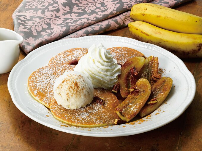 キャラメリゼバナナパンケーキ