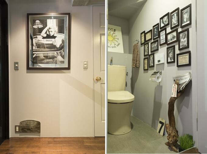 ギャラリーのような玄関ホール