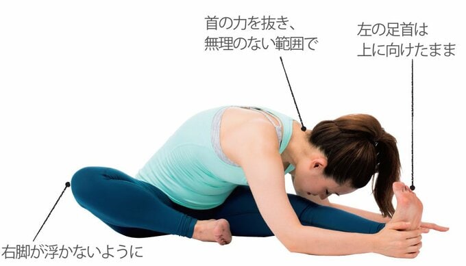 息を吐きながら体を倒す