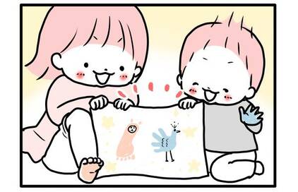 ＜モチコの節約遊び＞今しかできない！手形足形アートで鯉のぼり