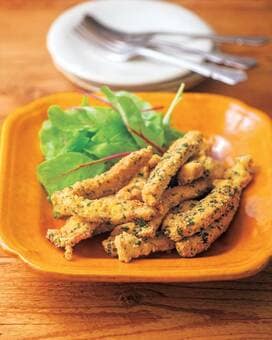 食べても罪悪感がないスティックカツ。高野豆腐が衣替わりに！