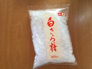 白ザラメ糖を使ってみた
