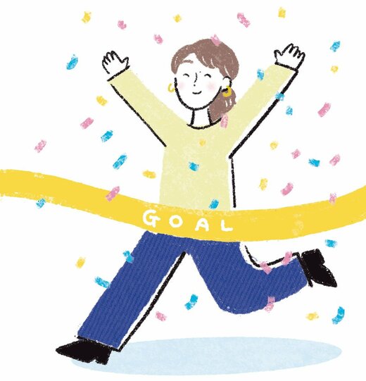 ゴールに走り込む人