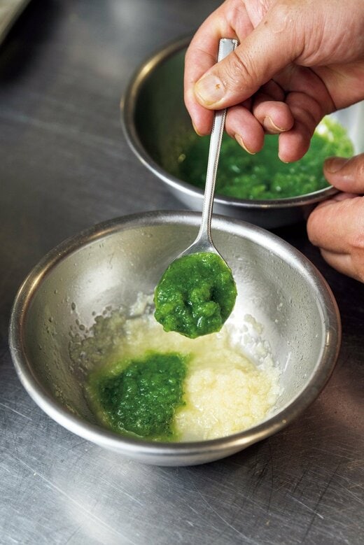 ショウガとキュウリを合わせる