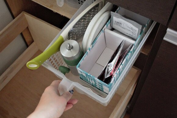 取っ手＆コロコロつき収納ボックス