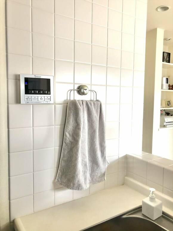 タオルリングにタオル