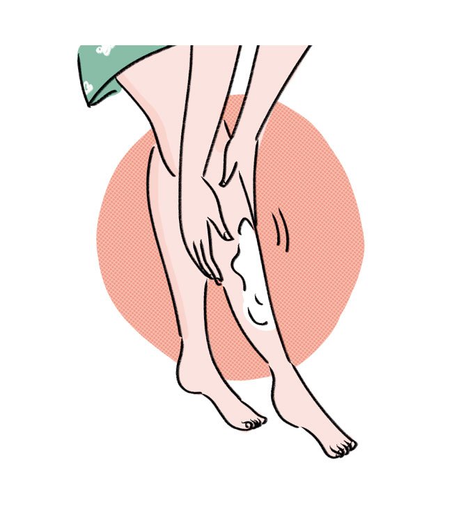 ひじ下イラスト