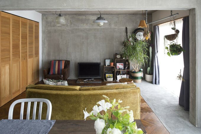 漆喰とヘンリボーン