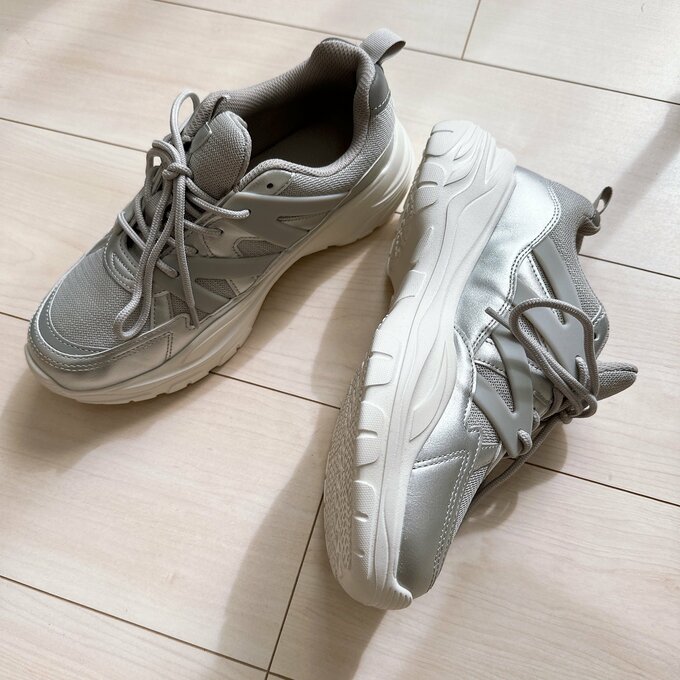 ボリュームソールメッシュスニーカー